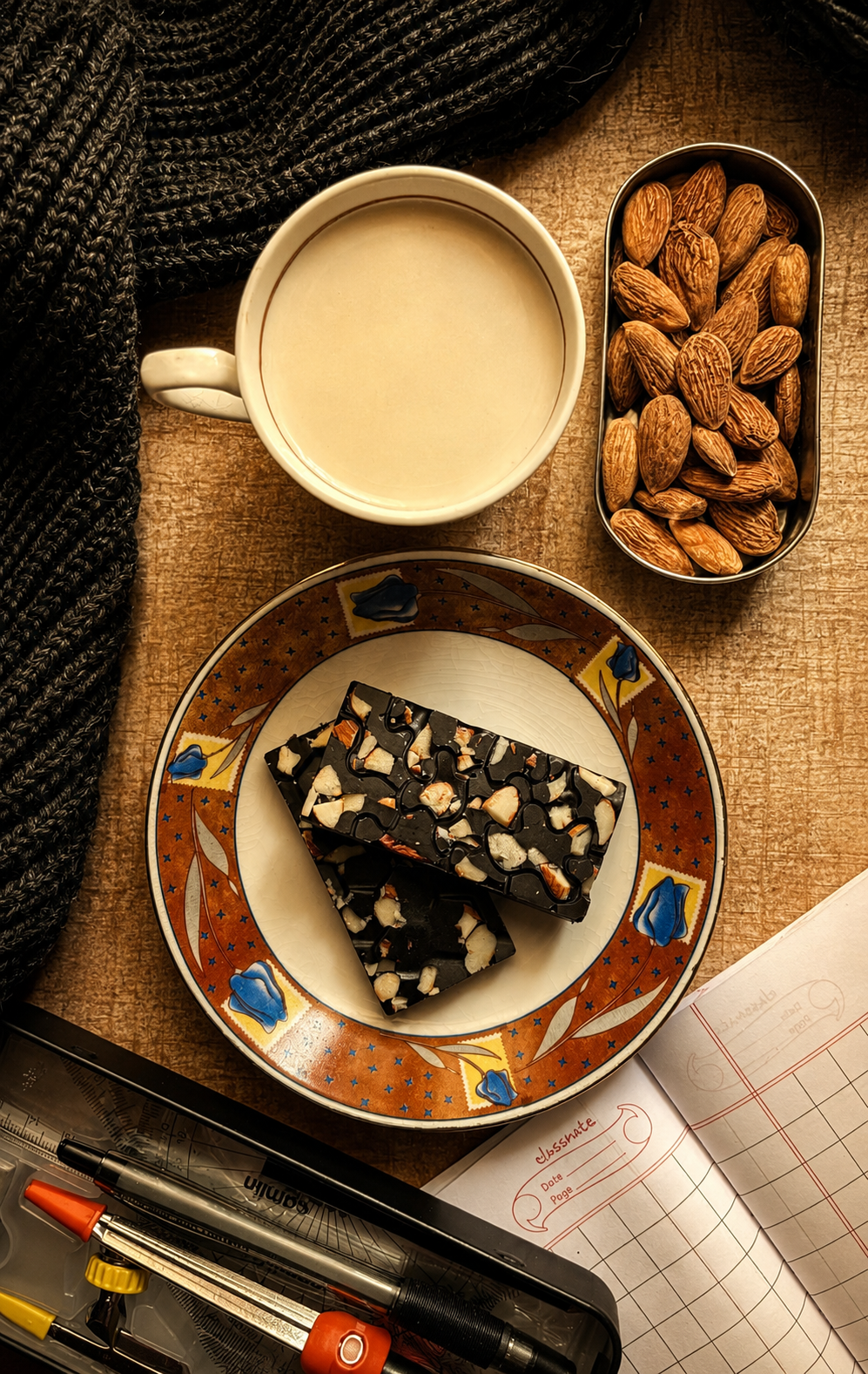 Dark Chocolate Almond Bars